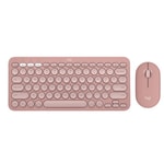Logitech Pebble 2 Pembe Bluetooth Klavye Mouse Set (920-012247) - Türkçe Q, Sessiz Tuşlar, Çoklu Cihaz, İnce Tasarım