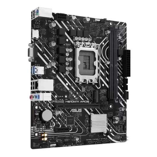 Asus Prime H610M-K D5 Anakart: LGA1700, DDR5 5600MHz, VGA, HDMI, M.2, USB 3.2, PCIe 4.0, Realtek 1G LAN, Micro ATX