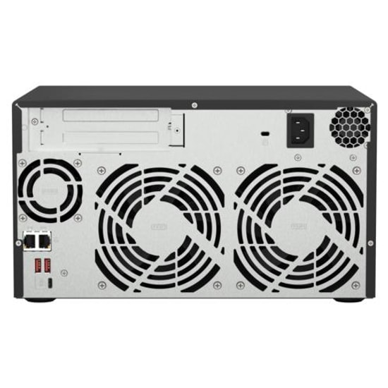 QNAP TS-873A 8GB RAM 8xDisk 2xM.2 SSD Yuvalı Tower NAS Depolama - DDR4, 2.5GbE, USB 3.2, AMD Dört Çekirdekli İşlemci
