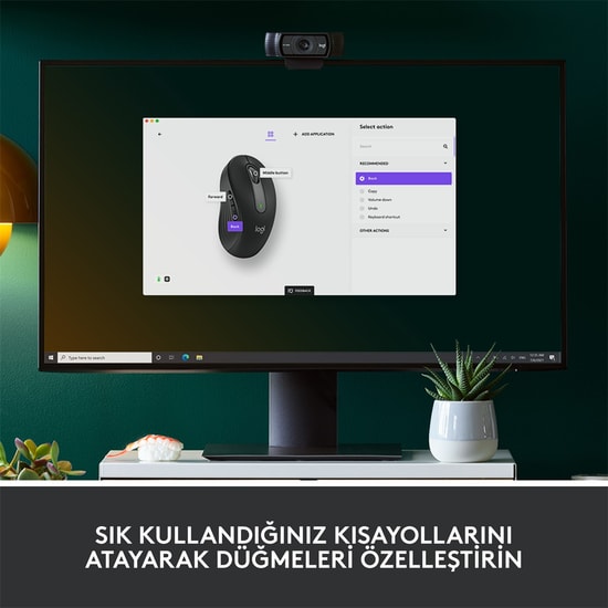 Logitech M650 L Siyah Kablosuz Optik Mouse (910-006236) - 4000 DPI, Sessiz Tıklama, Ergonomik Tasarım, Uzun Pil Ömrü