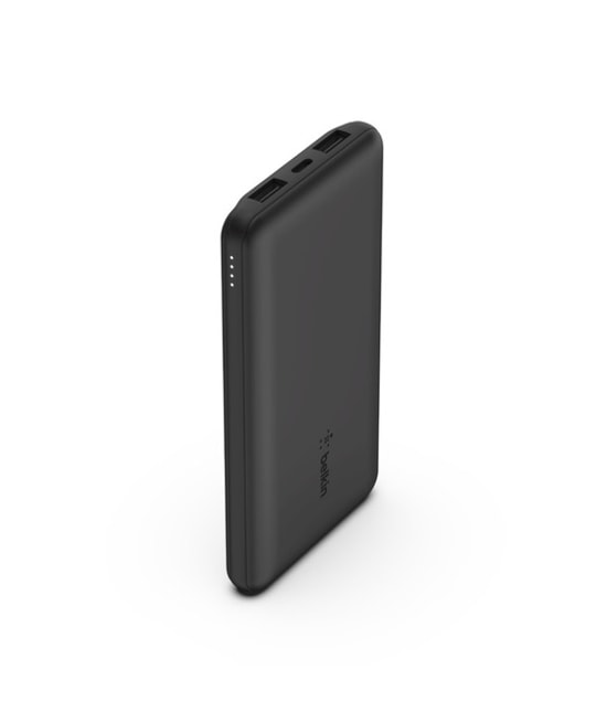 Belkin 10k Power Bank + Usb-C 15w Çift Usb-A 15cm Usb-A - C Kablo Siyah Powerbank