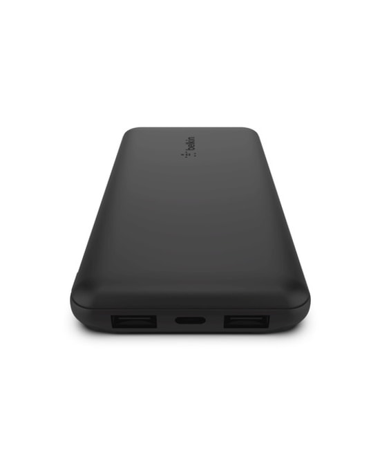 Belkin 10k Power Bank + Usb-C 15w Çift Usb-A 15cm Usb-A - C Kablo Siyah Powerbank
