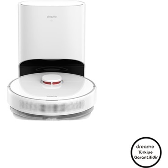 Dreame D10 Plus Beyaz Robot Süpürge - 4000Pa Emiş Gücü, LiDAR Navigasyon, Çöp İstasyonlu, 5200 mAh Batarya, Mop