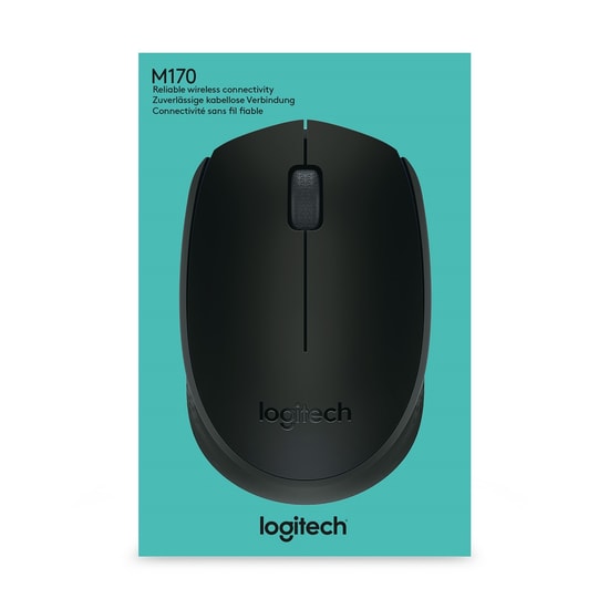 Logitech M170 Siyah Kablosuz Optik Mouse (910-004642) - 1000 DPI, USB Alıcı, Kompakt Tasarım, 2 Yıl Garanti