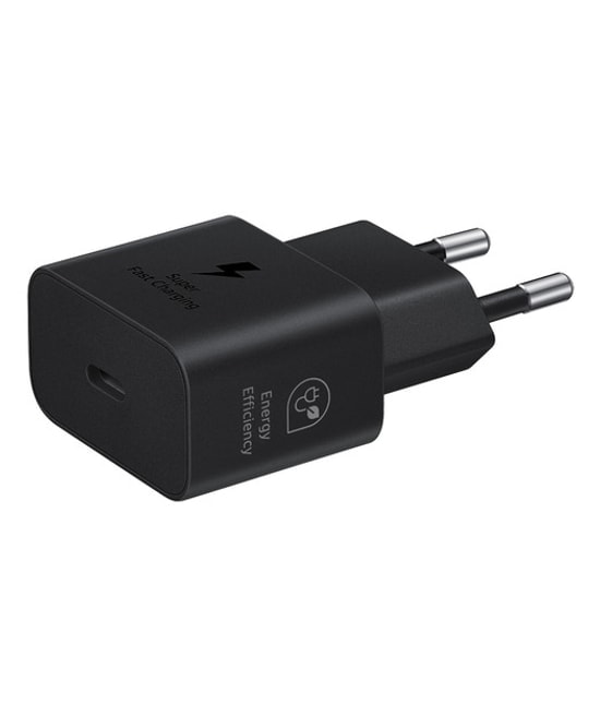 Samsung EP-T2510NBEGWW 25W Type-C Hızlı Şarj Adaptörü (Siyah) - Super Fast Charging, 1 Port, Güçlü ve Kompakt Tasarım
