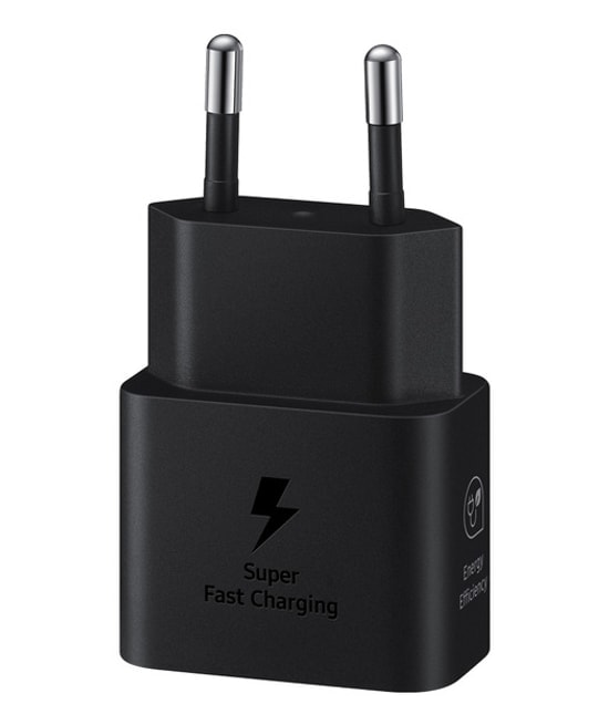 Samsung EP-T2510NBEGWW 25W Type-C Hızlı Şarj Adaptörü (Siyah) - Super Fast Charging, 1 Port, Güçlü ve Kompakt Tasarım