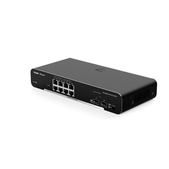 Ruijie RG-NBS3100-8GT2SFP 8 Port Gigabit Yönetilebilir Switch - 8x RJ45, 2x SFP Uplink, L2, Rackmount Metal Kasa