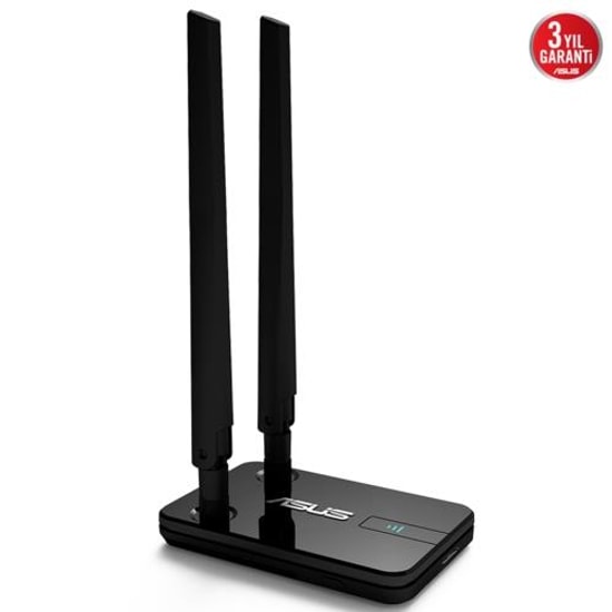 Asus USB-AC58 AC1300 Çift Bant Kablosuz USB 3.0 Ağ Adaptörü - Yüksek Hızlı, Güçlü Çekim, Harici Anten