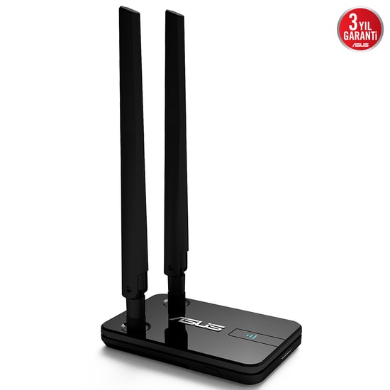 Asus USB-AC58 AC1300 Çift Bant Kablosuz USB 3.0 Ağ Adaptörü - Yüksek Hızlı, Güçlü Çekim, Harici Anten