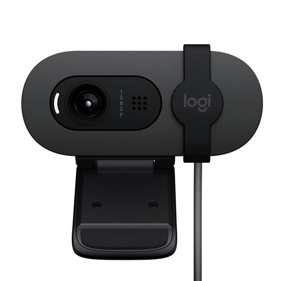 Logitech Brio 100 Grafit Full HD Webcam (960-001617) - 1080P, 30fps, Otomatik Parlaklık, Mikrofon, 150cm USB Kablo