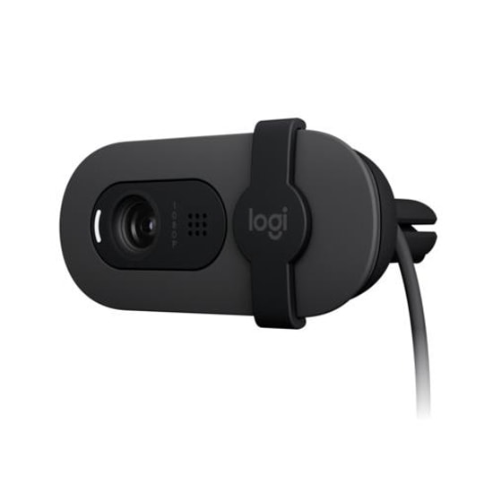 Logitech Brio 100 Grafit Full HD Webcam (960-001617) - 1080P, 30fps, Otomatik Parlaklık, Mikrofon, 150cm USB Kablo