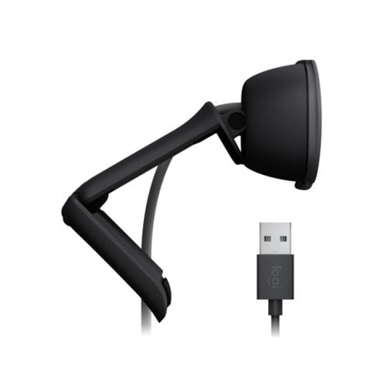 Logitech Brio 100 Grafit Full HD Webcam (960-001617) - 1080P, 30fps, Otomatik Parlaklık, Mikrofon, 150cm USB Kablo