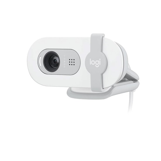 Logitech Brio 100 Beyaz Full HD Webcam (960-001617) - 1080P, 30fps, Otomatik Parlaklık, Stereo Mikrofon, 150cm USB Kablo