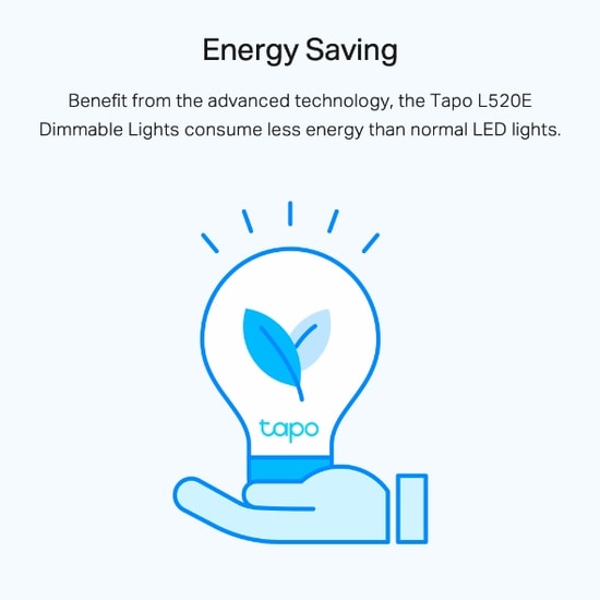 TP-Link Tapo L520E Ayarlanabilir Akıllı WiFi LED Ampul - 8.7W, 4000K Gün Işığı, Parlaklık/Program Ayarı, Sesli Kumanda