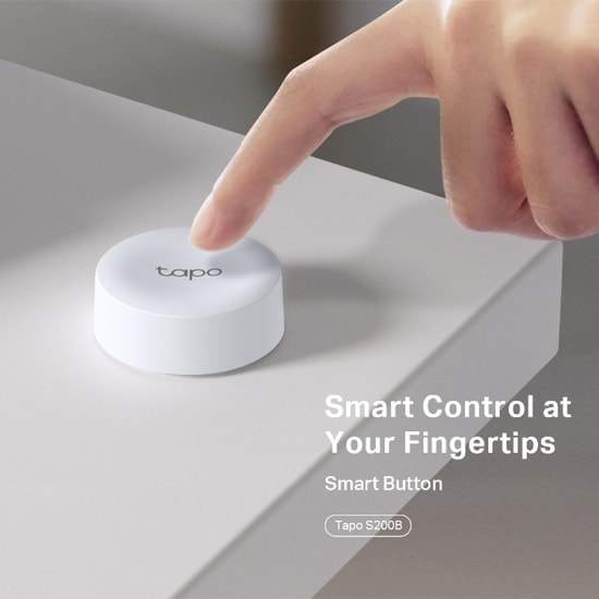 TP-Link Tapo S200B Akıllı Düğme - Tek Tıkla Kontrol, Özelleştirilebilir Fonksiyonlar, Taşınabilir Akıllı Anahtar