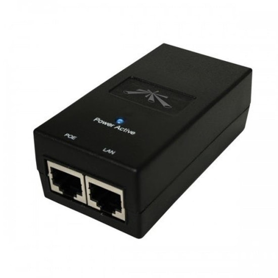 Ubiquiti POE-24-12W-G Gigabit PoE Adaptör - 24V 12W, ESD Korumalı, Dalgalanma Koruması, Topraklı, 10/100/1000 Mbps