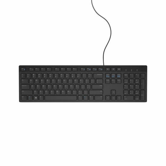 Dell Multimedia KB216 Siyah USB Kablolu Klavye (580-ADHK) - İngilizce Q Düzen, Ofis ve Ev Kullanımı, Multimedya Tuşlar
