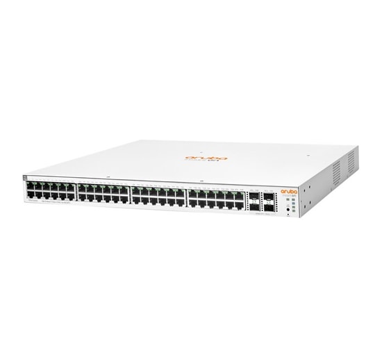 HPE Aruba 1930 JL686B Switch - 48 Port Gigabit 370W PoE+, 4x10G SFP+, Yönetilebilir L2+, Rackmount, Sessiz Fan