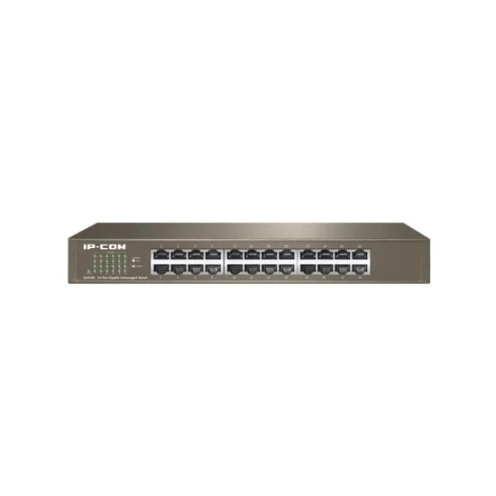 Ip-Com G1024D 24 Port Gigabit Metal Kasa Rackmount Switch - Tamamı Gigabit Hızında, Metal Kasa, Rack Tipi