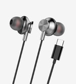 LinkTech H341 Kırmızı Mikrofonlu Kulak İçi Kablolu Kulaklık - Type C, 120cm Kablo, HD Mikrofonlu, Metalik Tasarım