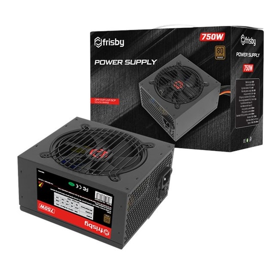 Frisby FR-PS7580P 750W 80+ Bronze Güç Kaynağı - OPP/OVP/UVP/SCP Korumalı, Yüksek Verimlilik ve Güvenlik Bir Arada