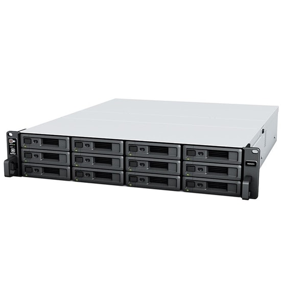 Synology RS2423PLUS 12 Disk Yuvalı Rack Tipi NAS: 4 Çekirdekli AMD İşlemci, 8GB Bellek, USB 3.2, 10G LAN, Fan Soğutmalı