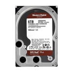 WD Red Plus 6TB NAS HDD (WD60EFPX) - 3.5" SATA, 5400RPM, 256MB Önbellek, CMR, 7/24 Kayıt, Resmi Distribütör Garantili