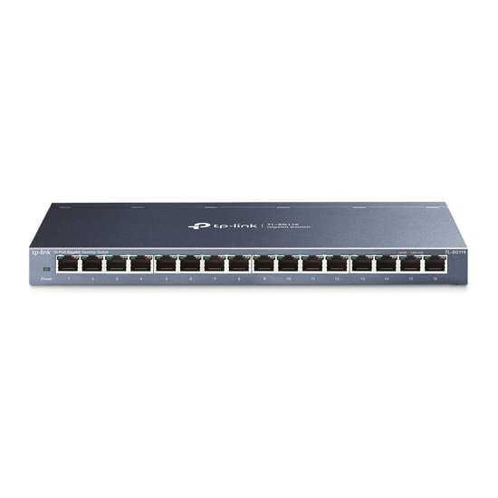 TP-Link TL-SG116 16 Port Gigabit Masaüstü Switch - Metal Kasa, Tak Çalıştır, Güç Tasarruflu, Yönetilemez Anahtar