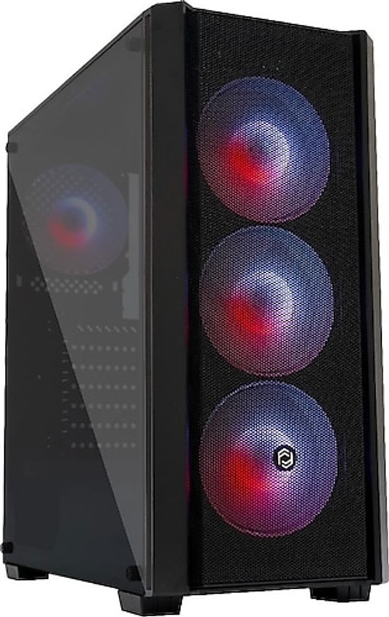 Frisby FC-9440G 650W 80+ RGB Fanlı ATX Mid Tower Gaming Oyuncu Kasası - Mesh Panel, 4x120mm Fan, Temperli Cam, Siyah