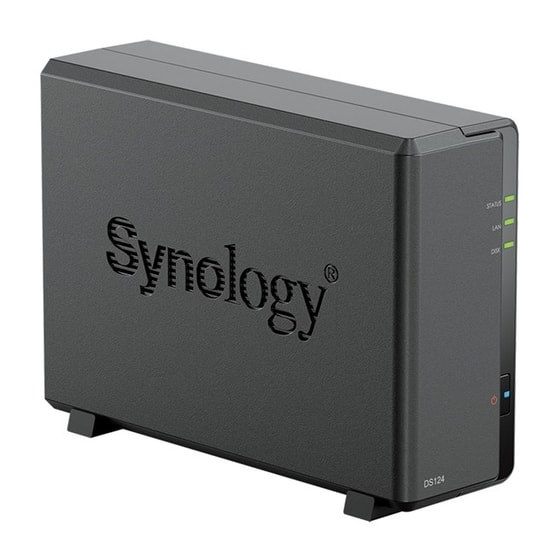 Synology DS124 1 Yuvalı NAS - Realtek İşlemci, 1GB DDR4 RAM, 3.5" Disk Desteği, 2xUSB 3.2, Gigabit LAN, Fan Soğutmalı
