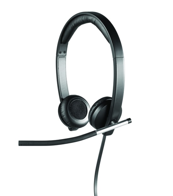 Logitech H650e USB Stereo Kulaklık (981-000519) - Gürültü Önleyici Mikrofon, LED Gösterge, Kurumsal Seviye Ses