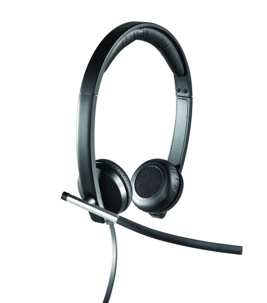 Logitech H650e USB Stereo Kulaklık (981-000519) - Gürültü Önleyici Mikrofon, LED Gösterge, Kurumsal Seviye Ses
