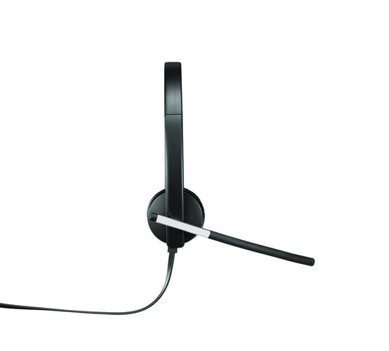 Logitech H650e USB Stereo Kulaklık (981-000519) - Gürültü Önleyici Mikrofon, LED Gösterge, Kurumsal Seviye Ses