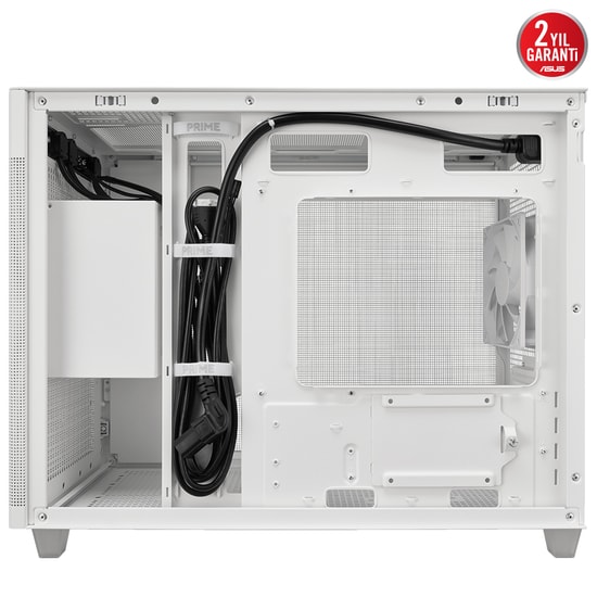 Asus Prime Ap201 Beyaz Micro Atx Alet Gerektirmeyen Yan Paneller Ve Toz Filtreli Izgaraya Sahip 360 M Kasa Ve Güç Kaynağ