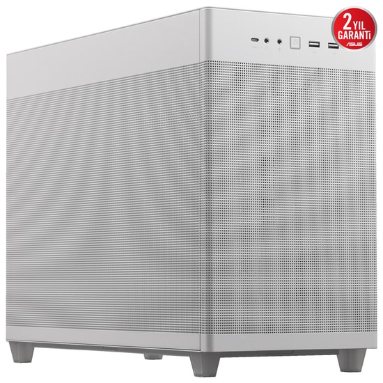 Asus Prime Ap201 Beyaz Micro Atx Alet Gerektirmeyen Yan Paneller Ve Toz Filtreli Izgaraya Sahip 360 M Kasa Ve Güç Kaynağ