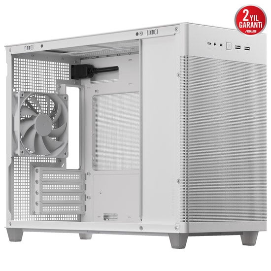 Asus Prime Ap201 Beyaz Micro Atx Alet Gerektirmeyen Yan Paneller Ve Toz Filtreli Izgaraya Sahip 360 M Kasa Ve Güç Kaynağ