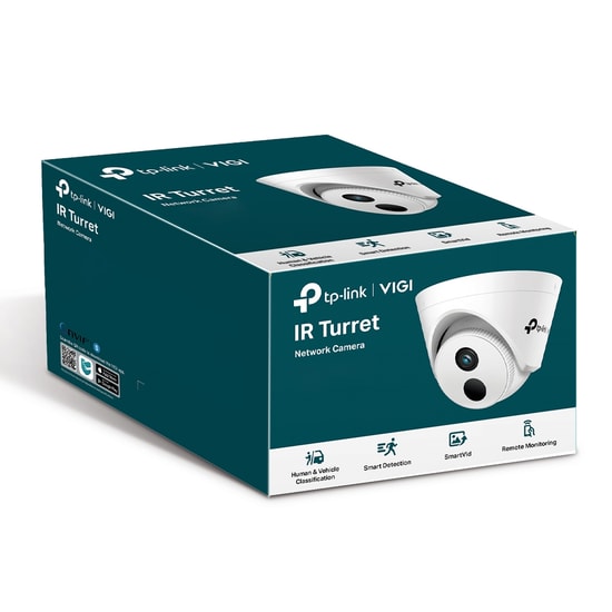 TP-Link VIGI C420I 4MM Lens 2MP Dome IP Kamera - 30 Metre IR, İnsan/Araç Algılama, Akıllı Gece Görüşlü Güvenlik Kamerası