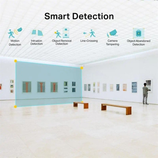 TP-Link VIGI C430I 4MM Lens 3MP Dome IP Kamera - 30 Metre IR, İnsan/Araç Algılama, Dahili Mikrofon, Akıllı Algılama