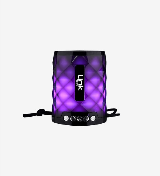 Linktech L209 Mini Taşınabilir Radyolu Işıklı Bluetooth Hoparlör - 5W Ses Gücü, Taşıma Askısı, USB, AUX, SD, 10m Menzil