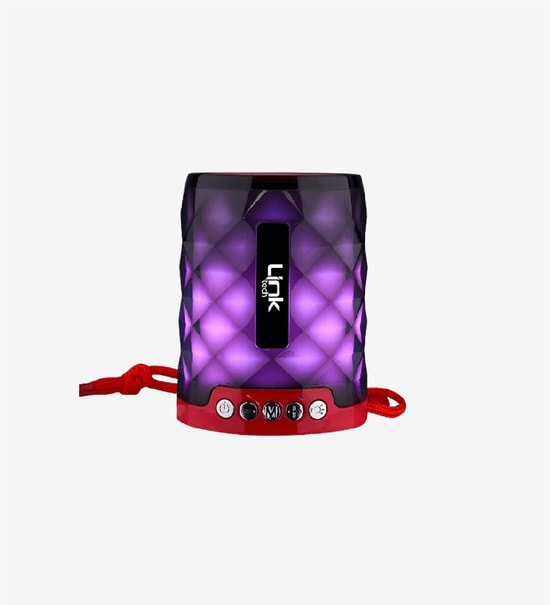 Linktech L209 Mini Taşınabilir Radyolu Işıklı Bluetooth Hoparlör - 5W Ses Gücü, Taşıma Askısı, USB, AUX, SD, 10m Menzil