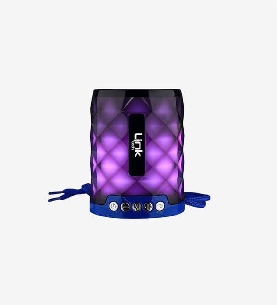 Linktech L209 Mini Taşınabilir Radyolu Işıklı Bluetooth Hoparlör - 5W Ses Gücü, Taşıma Askısı, USB, AUX, SD, 10m Menzil