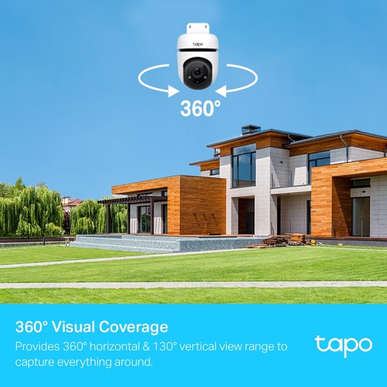 TP-Link Tapo C500 2MP 30 Metre Dış Mekan Full Hd Yatay/Dikey Wi-Fi Güvenlik Kamerası - 360 Hareket İzleme