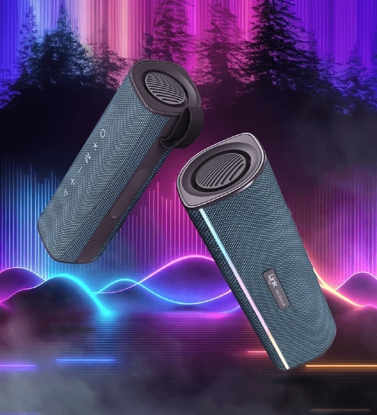LinkTech LPS-R127 Yeşil Premium IPX5 RGB Bluetooth Hoparlör - 20W Ses, Suya Dayanıklı, 1800mAh Batarya, Taşımalı
