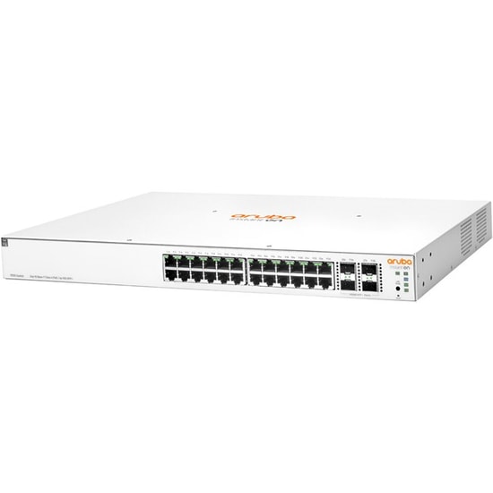 HPE Aruba 1930 JL684B Switch - 24 Port Gigabit PoE+ (370W), 4xSFP+, Web Yönetilebilir, Sessiz Fanlı Anahtar