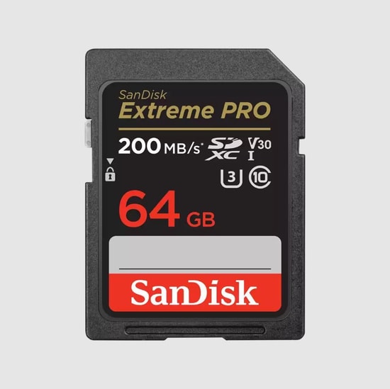 SanDisk 64GB Extreme Pro SDXC UHS-I Hafıza Kartı (SDSDXXU-064G-GN4IN) - 200MB/s Okuma, 90MB/s Yazma, 4K Video, Dayanıklı