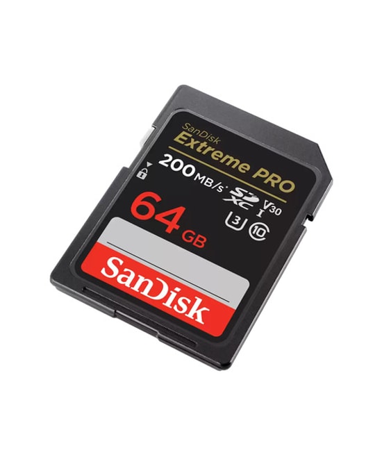 SanDisk 64GB Extreme Pro SDXC UHS-I Hafıza Kartı (SDSDXXU-064G-GN4IN) - 200MB/s Okuma, 90MB/s Yazma, 4K Video, Dayanıklı