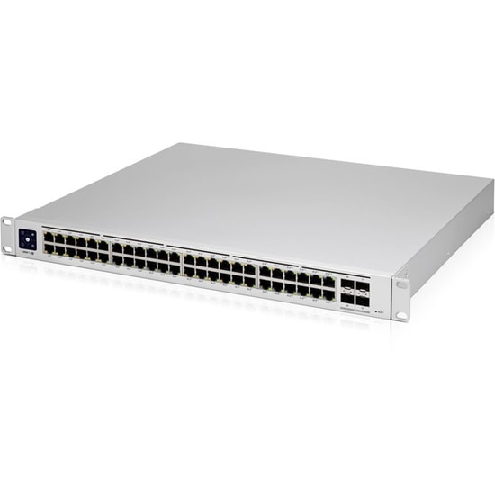 Ubiquiti UniFi USW-PRO-48-POE Rack Tipi Gigabit Switch - 48 Port PoE+ (600W), 4x10G SFP+, Layer 3 Yönetilebilir Anahtar