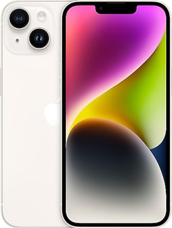 Apple iPhone 14 128 GB Beyaz Cep Telefonu (Apple Türkiye Garantili) - 6.1 İnç Ekran, 5G, 6 GB RAM, 3279 mAh Batarya