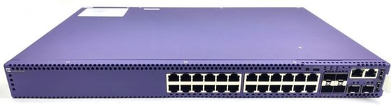 Extreme Networks 5420F-24P-4XE Switch - 24 Port PoE+, 4x1/10/25Gb Uplink SFP+, Fabric Connect Destekli Anahtar