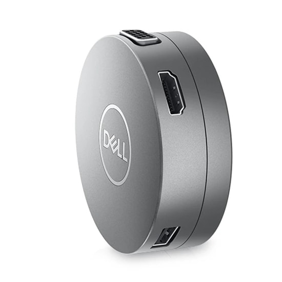 Dell Pro 7in1 DA310 Travel USB-C Dock (470-AEUP) - HDMI, DP, VGA, USB 3.0, Type C (90W PD Desteği), Gigabit Ethernet Hub
